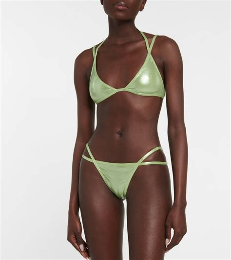 The Attico Halterneck Bikini Top The Attico