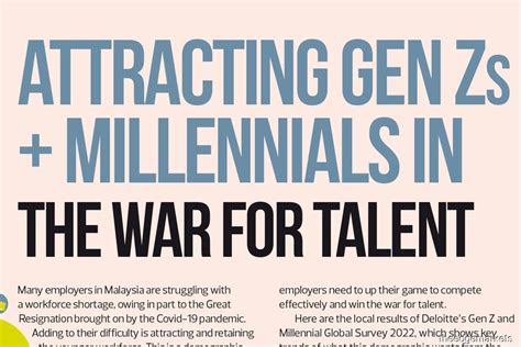 Attracting Gen Zs Millennials In The War For Talent