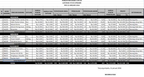 16 Contoh Laporan Stock Opname Barang Excel My Makalah