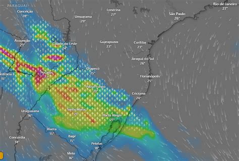 Chuvas Vento E Granizo Inmet Divulga Alerta De Perigo Para O Sul Do