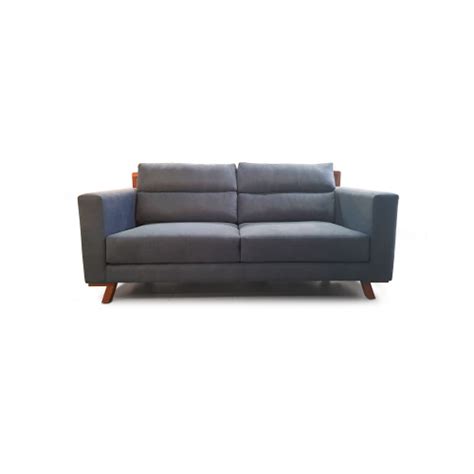 Terni Love Seat Patas Teca Tapizado Element Cobalt