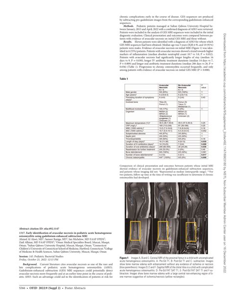 (PDF) 1317. Early identification of avascular necrosis in pediatric ...