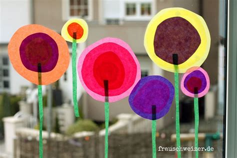 Tutorial Fensterbild Blumen Im Sommer Selber Basteln Artofit