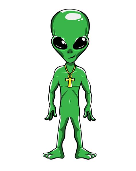 modo espacial de personaje de dibujos animados alienígena verde