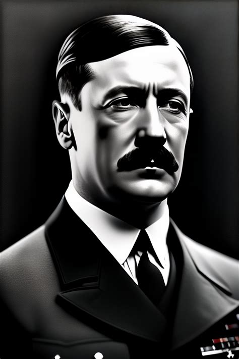 Lexica Adolf Hitler Portrait Black Background