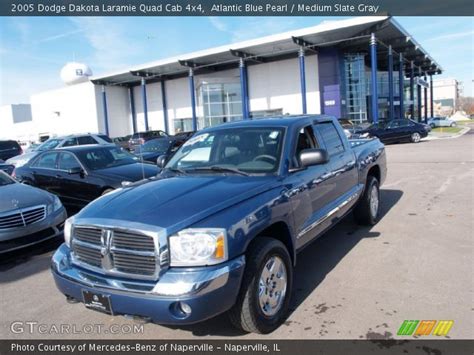 Atlantic Blue Pearl 2005 Dodge Dakota Laramie Quad Cab 4x4 Medium