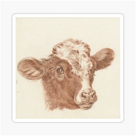 "Vintage Cow Art" Sticker for Sale by fineearth | Redbubble