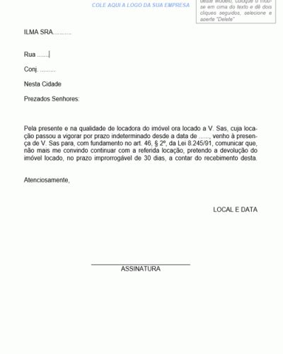 Exemplo De Contrato De Den Ncia A Loca O