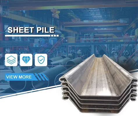Cold Formed Z Steel Sheet Pile Hot Rolled Pu U Type Welded Steel Sheet Pile At Competitive
