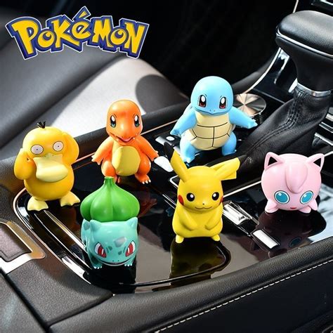 Pcs Set Pokemon Pikachu Figure Psyduck Charmander Bulbasaur Pvc Model