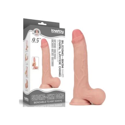 Dildo Ultra Realista Con Piel Deslizable 24 Cm LV317007 Oveja Negra