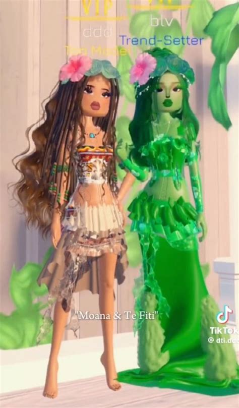 Moana And Te Fiti In 2024 Dress To Impress Aesthetic Roblox Royale High Outfits Game Dresses