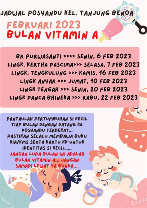 Jadwal Posyandu Balita Vitamin A Dan Obat Cacing Februari