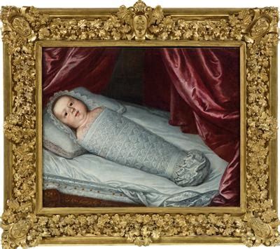 Portrait Of The Infant Cosimo III De Medici In Swaddling Clothes By