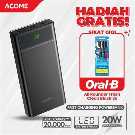 Jual Acome Powerbank Mah Fast Charging Qc Pd Vooc Scp Dash