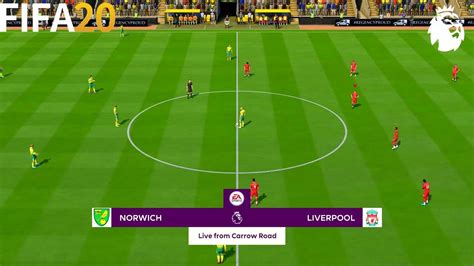 Norwich City Vs Liverpool Premier League Gameplay Fifa