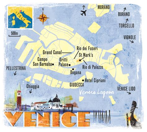 Venice Map By Scott Jessop