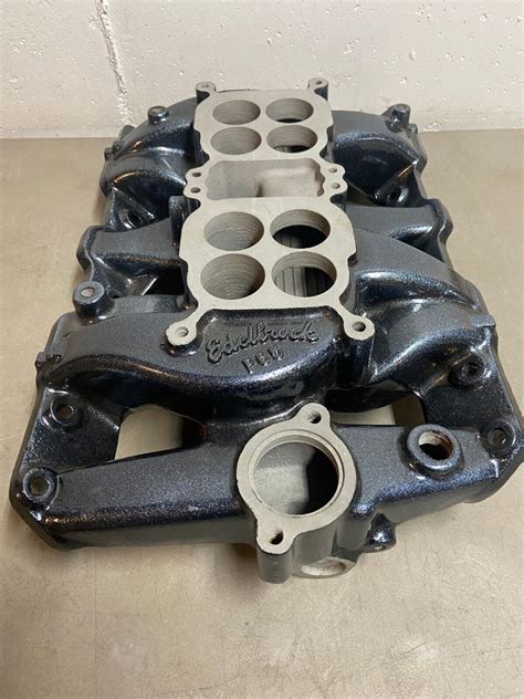 1965 79 Pontiac P65 Edelbrock 2x4 Intake Manifold Gto Ta Prix Bonneville 389 455 Ebay