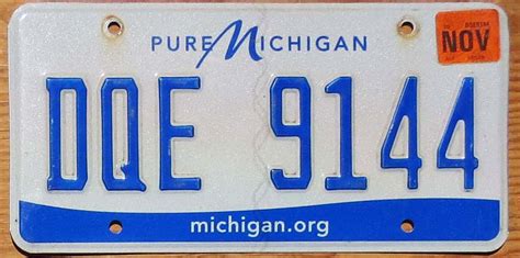 2019 Michigan Vg Automobile License Plate Store Collectible License