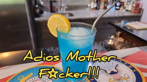 How To Make An Adios Mother F Cker Amf Cocktail Youtube