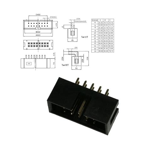5 шт Разъем IDC BH-10 IDC-10MS - купить с доставкой по выгодным ценам в ...