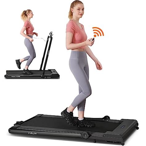 YRUN Under Desk Treadmill, 2 in 1 Portable Folding Treadmill, 3.0HP ...