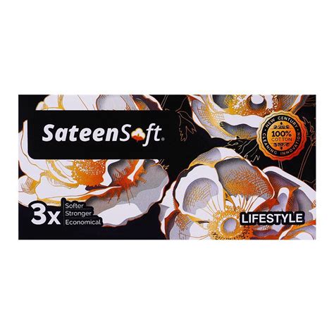 Buy Sateen Life Style Black, Soft Tissue, 90-Pack Online at Special ...