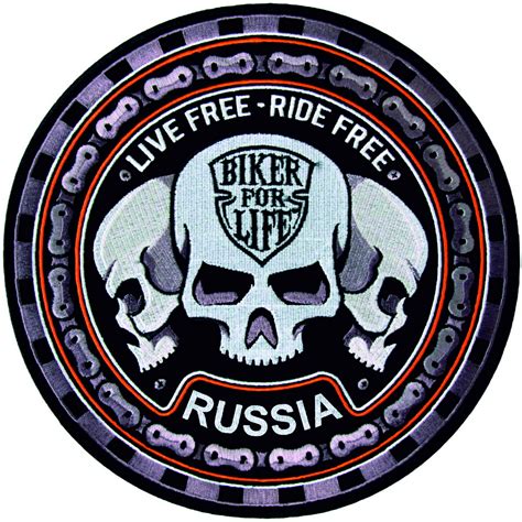нашивка TRIO для байкеров с доставкой по России низкая цена