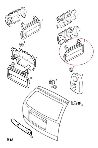 Manija Puerta Trasera Exterior Chevrolet Corsa Classic En Venta En