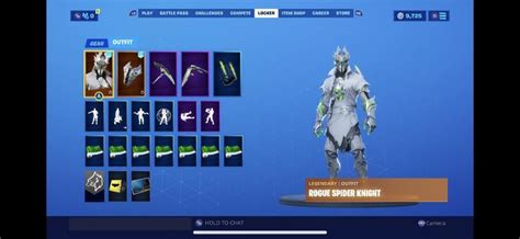 Fortnite Legendary Rogue Spider Knight Outfit 2000 V Bucks Eu Xbox