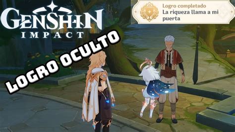 Genshin Impact Cómo desbloquear el LOGRO OCULTO La riqueza llama a