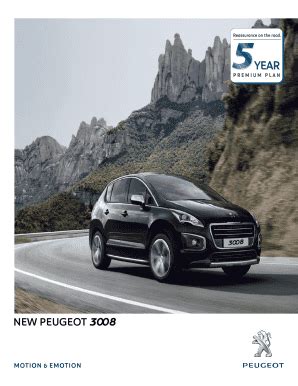 Fillable Online NEW PEUGEOT 3008 Fax Email Print PdfFiller