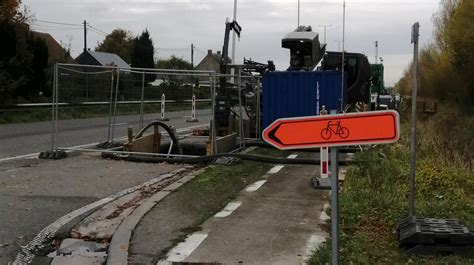 Hacquegnies Prudence Sur La N60 Où Les Travaux Préparatoires à L