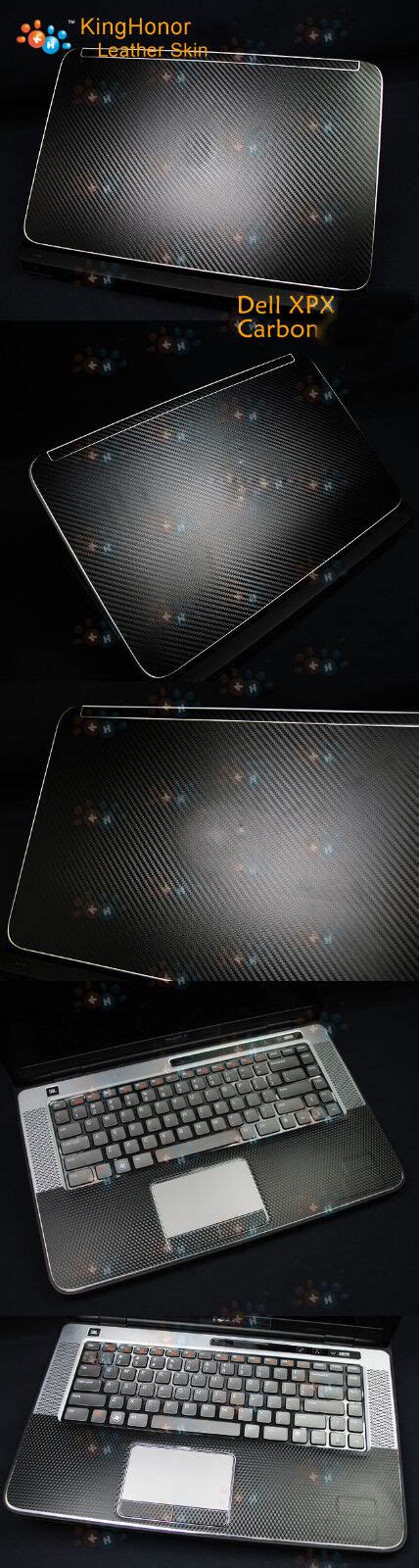 Kh Laptop Carbon Fiber Leather Sticker Skin Cover Protector For Dell