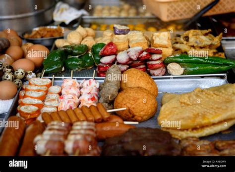 Hot Food Street Market Hong Kong China Stock Photo Alamy