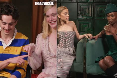 Timothée Chalamet And Elle Fanning Hilariously Recreate Ariana Grande