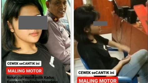 Fakta Baru Abg Cantik Yang Diduga Pencuri Motor Di Magelang Begini