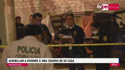 San Martín De Porres Hombre Fue Asesinado A Balazos A Una Cuadra De Su