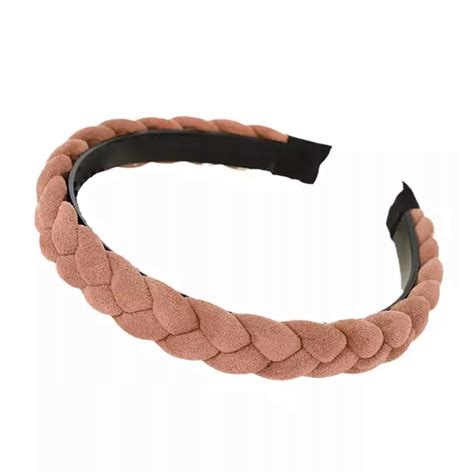 Opaska Do W Os W Warkocz Pleciona Przeplatana W Ska Be Owa Nude Retro