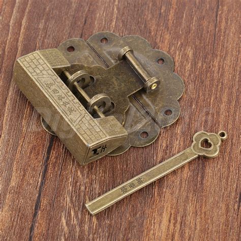 Zinc Alloy Padlock Box Latch Hasp Catch Set Jewelry Box Chest