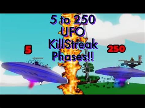 All Ufo Killstreak Phases Roblox Slap Battles Youtube