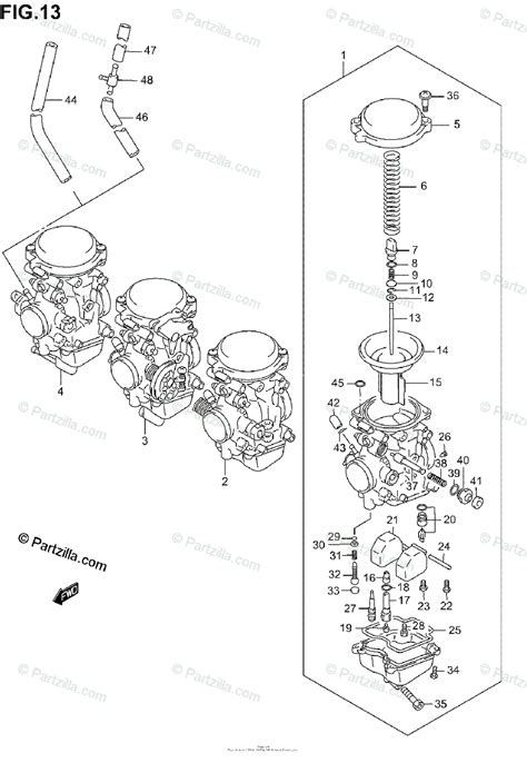 Suzuki Motorcycle 2004 Oem Parts Diagram For Carburetor