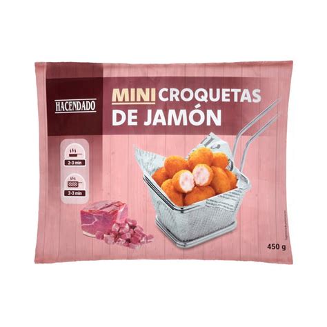 Mini croquetas de jamón ultracongeladas Hacendado 2024