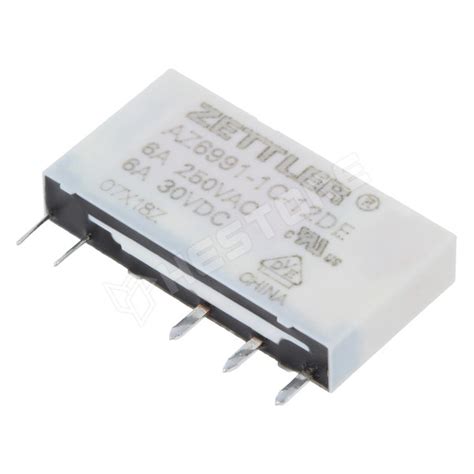 AZ6991-1C-12DE / Relé, SPDT, 12V DC, 6A / 250V AC, 6A / 30V DC (AZ6991 ...