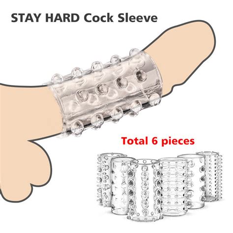 Pcs Penis Extender Enlarger Sheath Enhancer Stretcher Sleeve Cock