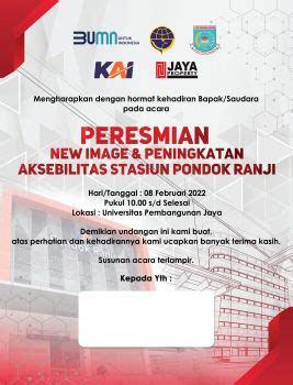 Manual Guide Peresmian New Image Dan Peningkatan Aksebilitas Stasiun