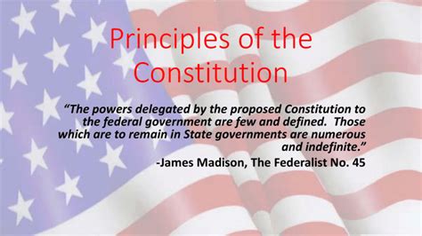 Principles of the Constitution