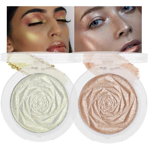 Amazon Evpct Blonde Gold Champagne Gold Face Highlighter Makeup Shimmer Glitter Diamond