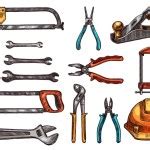 Sixteen Different Types Wrenches Stock Vector Image By Zzelimir