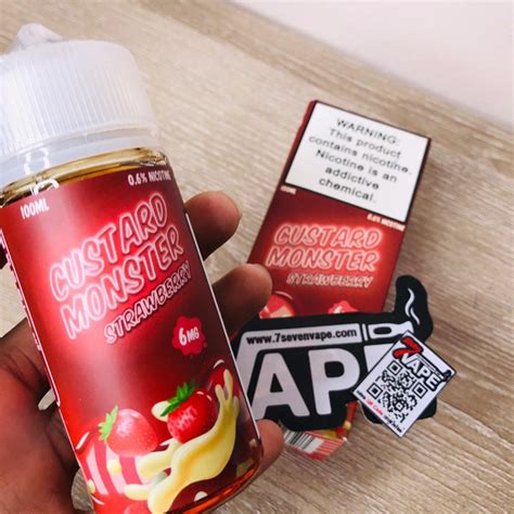 Custard Monster Strawberry Freebase 100ml Usa By Monstervapelabs